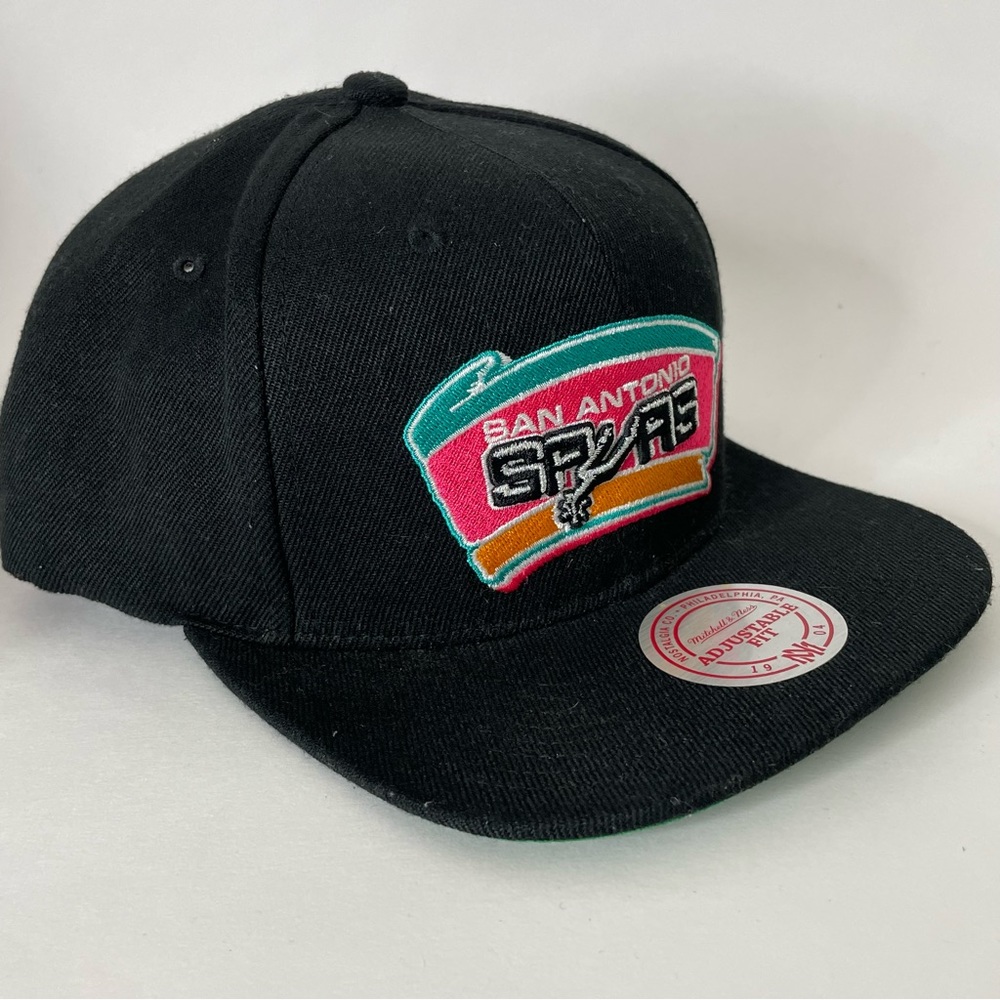 Mitchell & Ness NBA San Antonio Spurs HWC Core Basic Snapback Hat - Picture 3 of 11